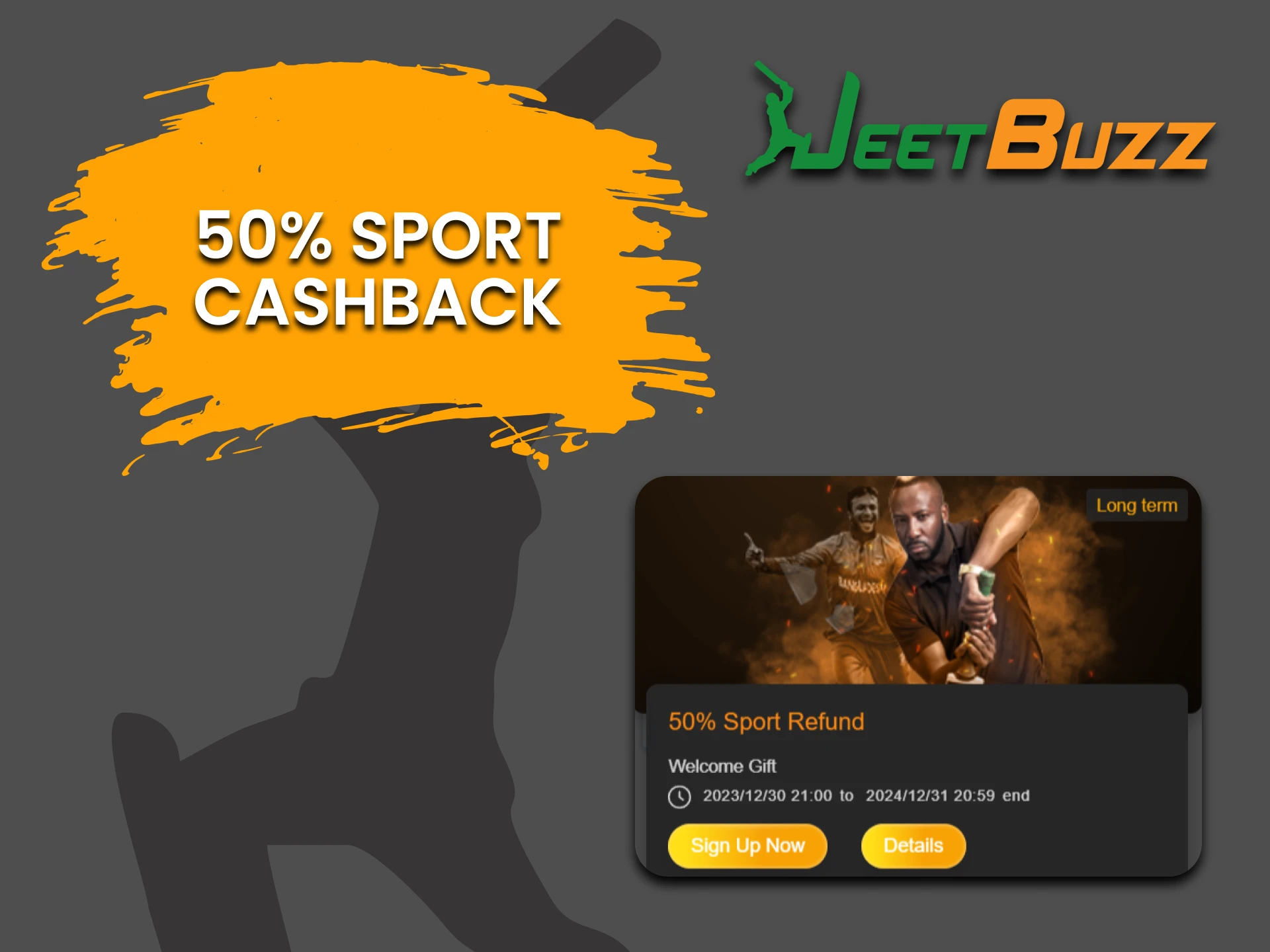 Get cashback on sports betting from JeetBuzz.