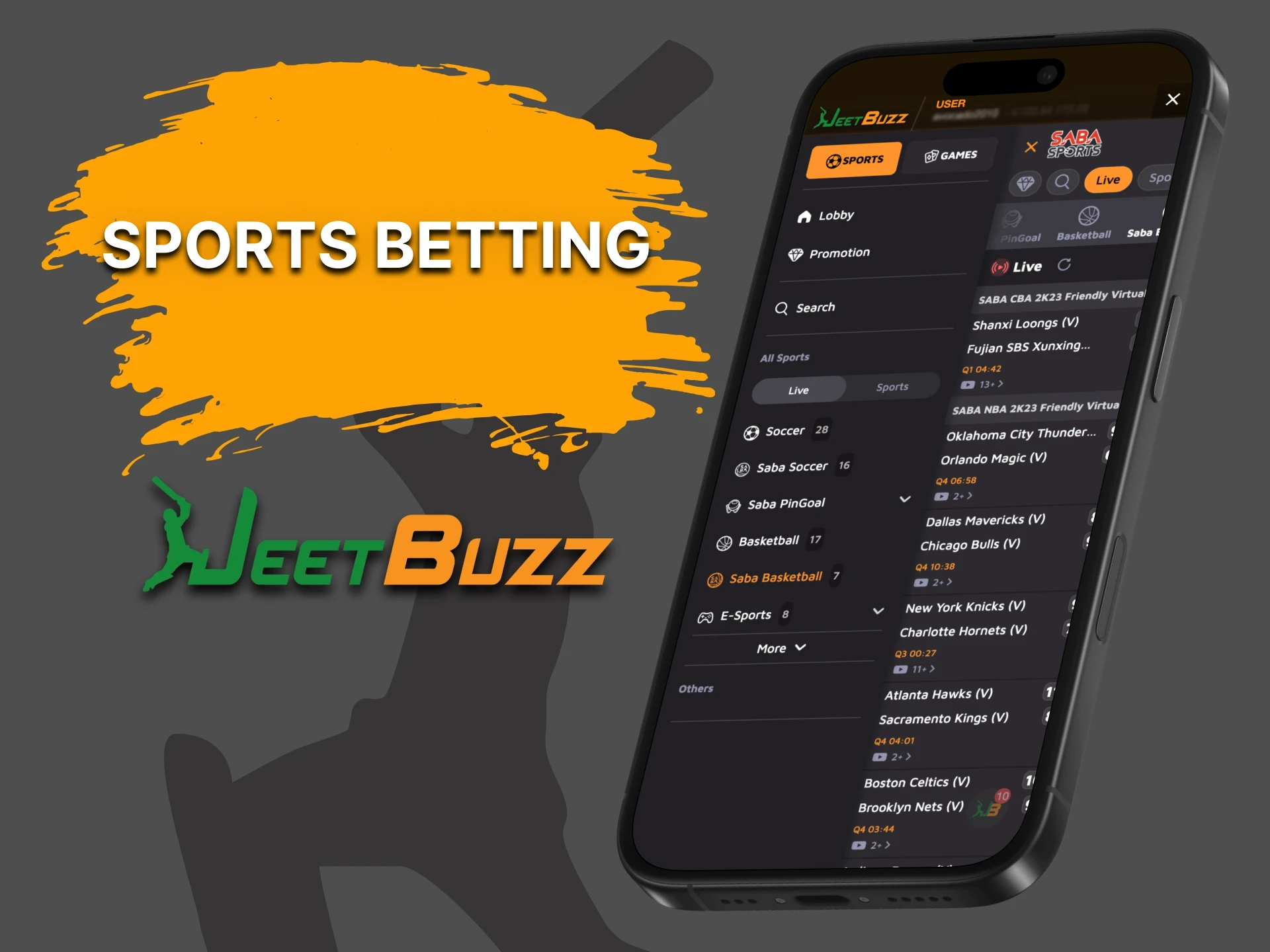 JeetBuzz offers customers a large sports section.